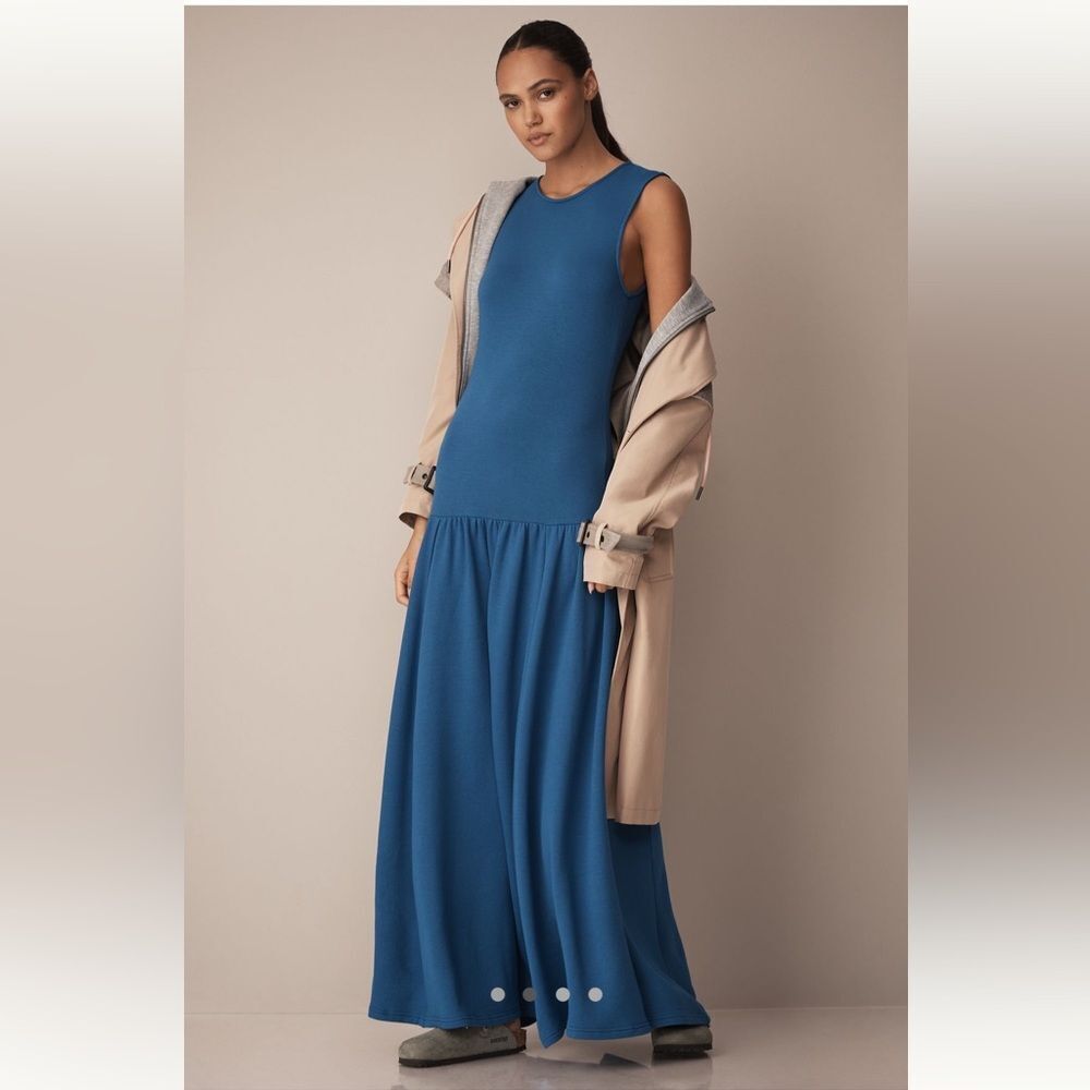 Anthropologie Daily Practice Sleeveless Drop-Waist Midi Dress